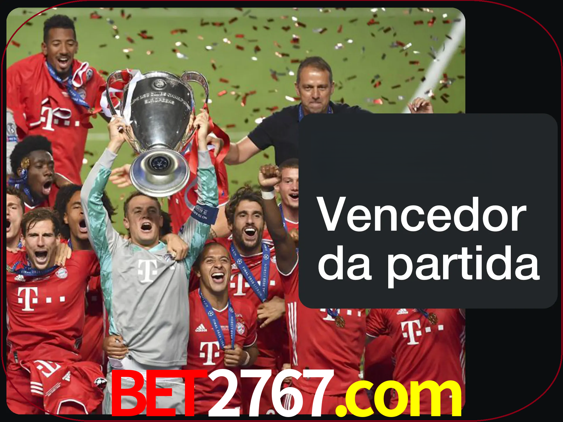 Aposte no vencedor e ganhe uma grande quantia de dinheiro.
