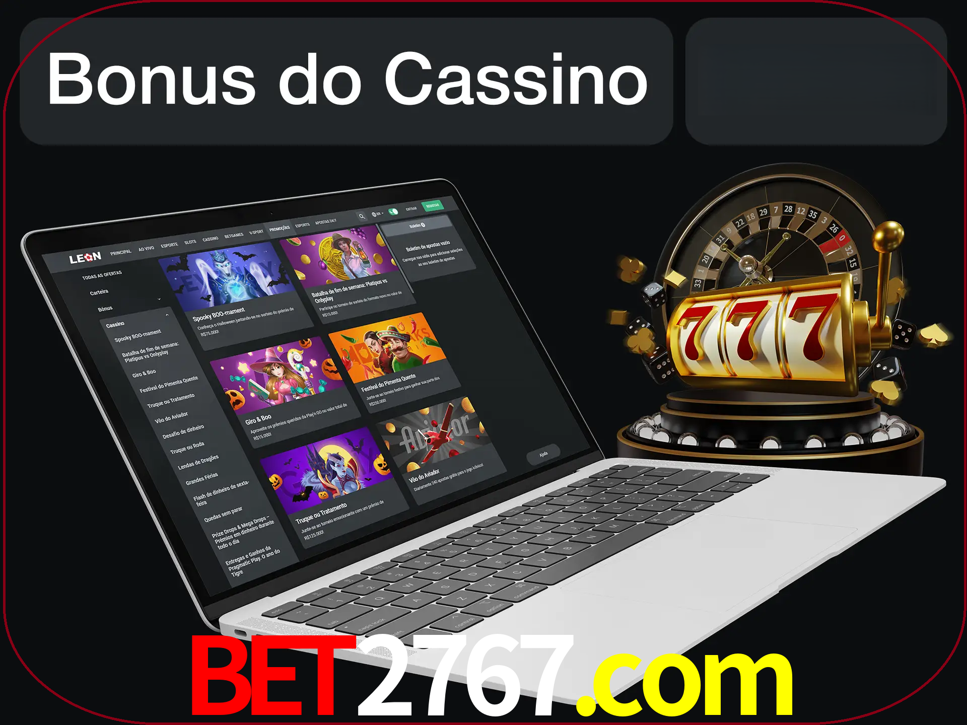Use o bônus do cassino para começar melhor.