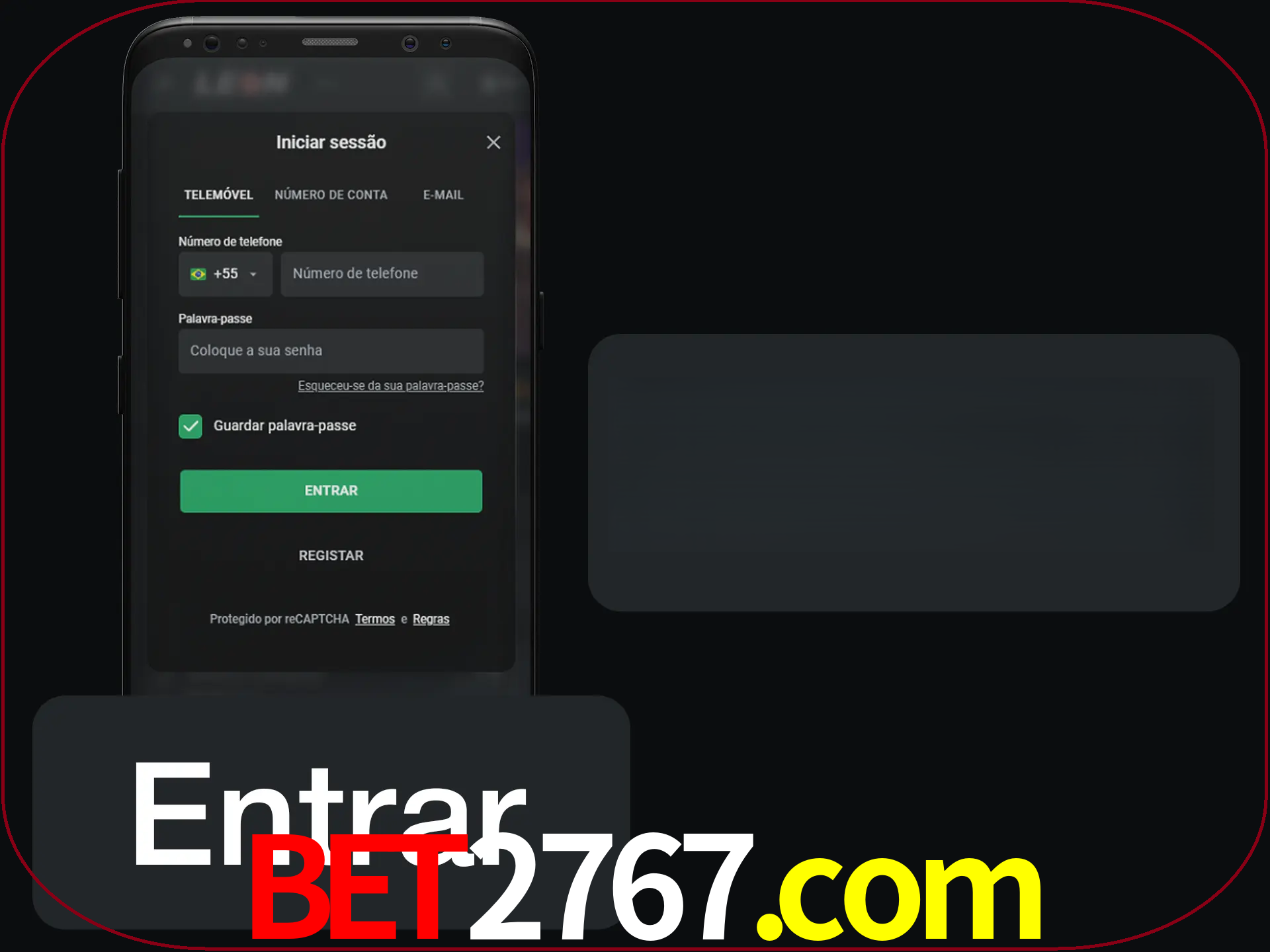 Faça o login para começar a apostar e jogar no cassino.