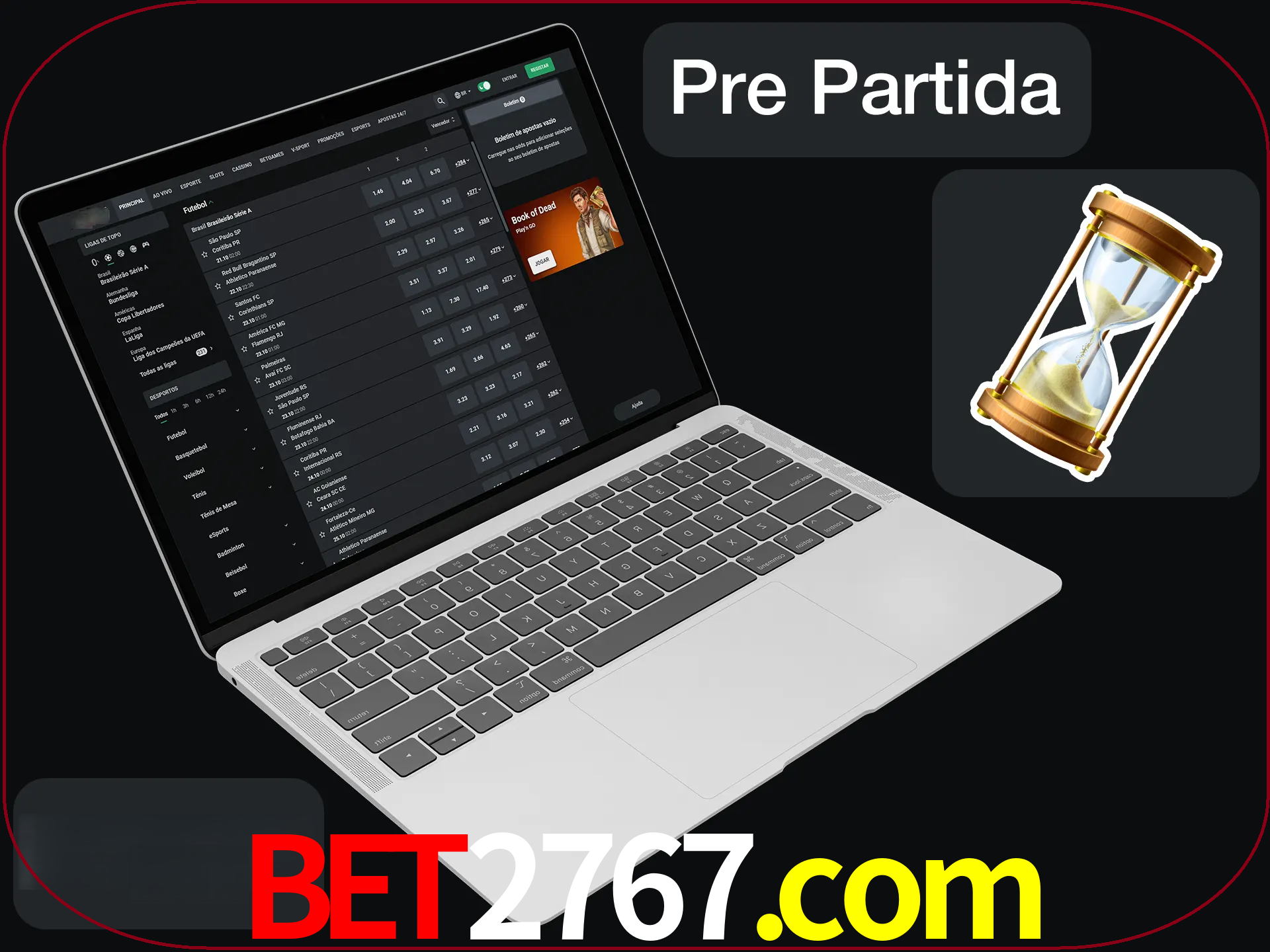 Fazer apostas em partidas futuras.