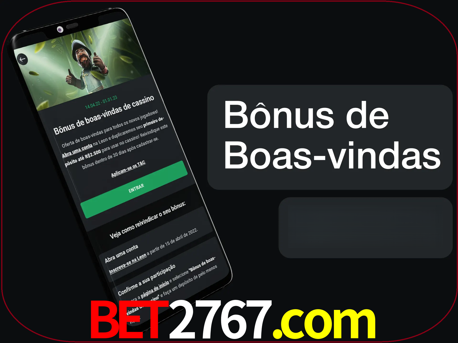 Não se esqueça de usar o bônus de boas-vindas.