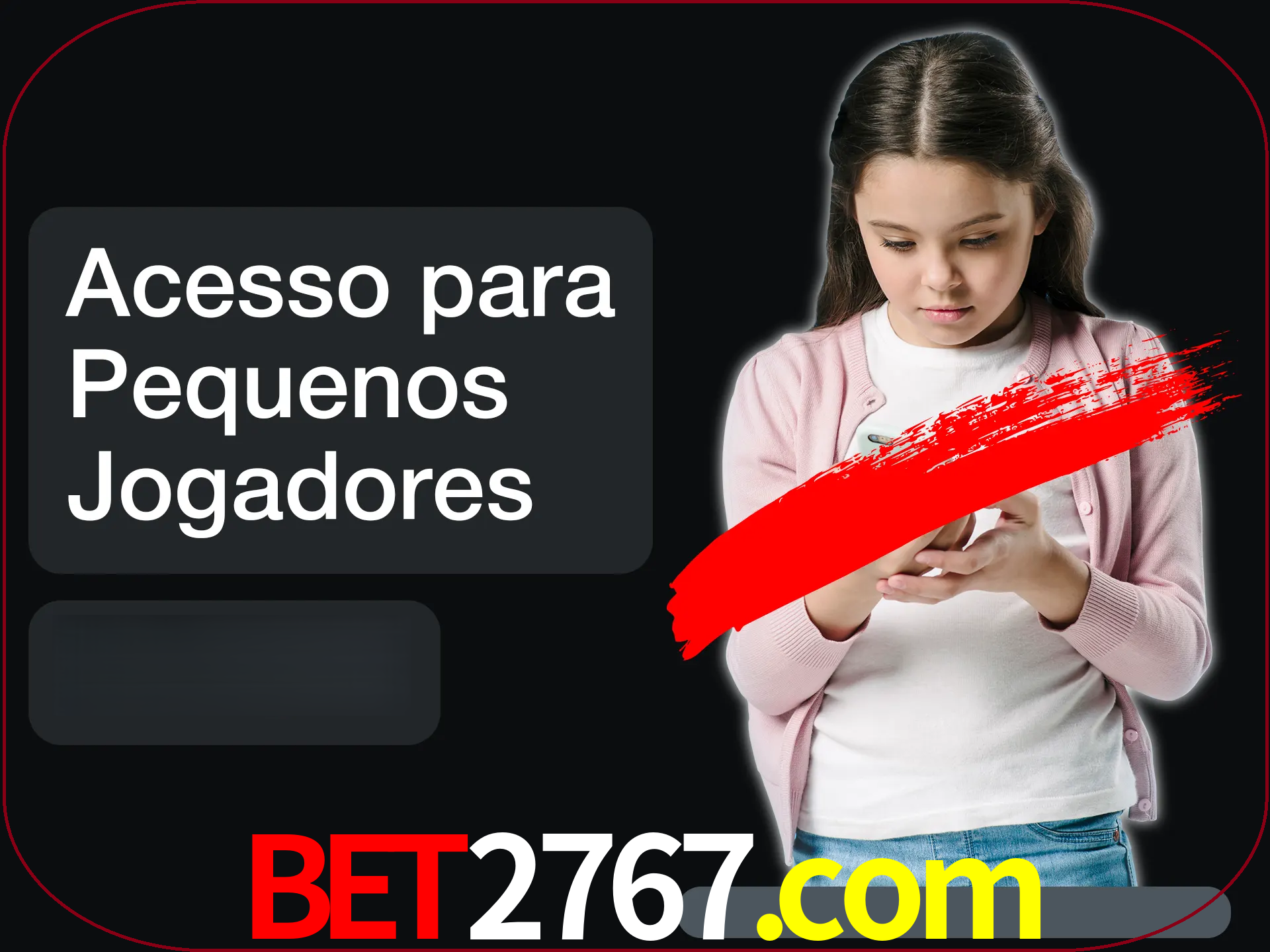 As crianças não podem jogar jogos de cassino.